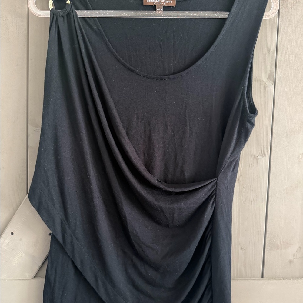 Adrienne Vittadini Studio Classic Black Top